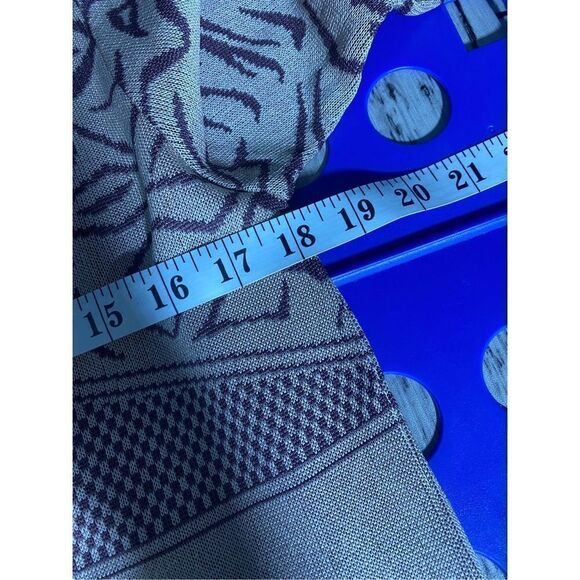 Ichibang Women's Knitted Long Sleeve Abstract Print Tan Sweater Size M - Picture 6 of 7